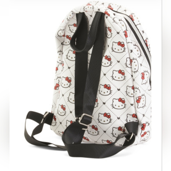 Hello Kitty White and Red Kids Backpack-Small 10'" - Picture 2 of 2